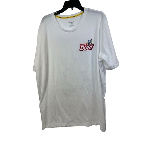 UNDER ARMOUR MENS STEPHEN CURRY DUB GOAT SHORT SLEEVE T Shirt 3xL NWOT White - Picture 2 of 4
